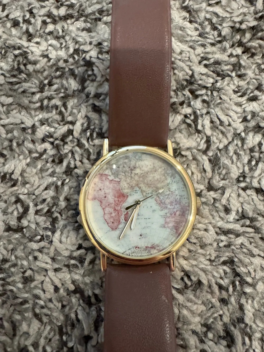 Watch with Brown Strap